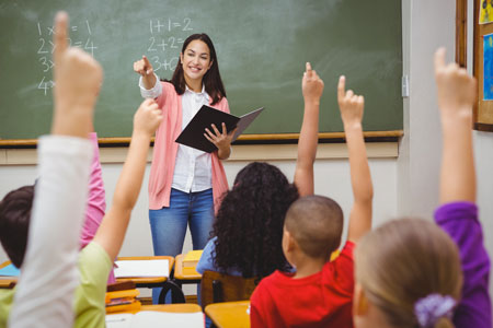 Teacher in classroom